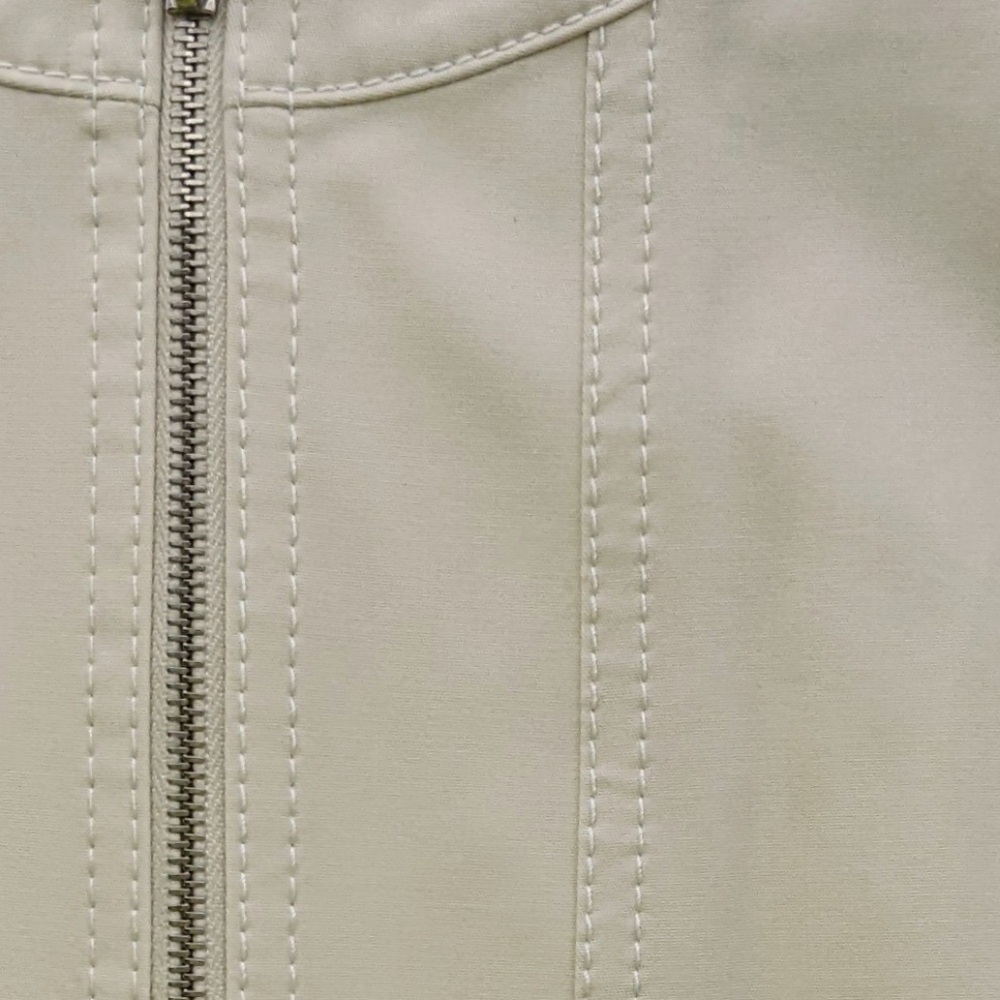 Lafayette 148 NY Jacket Mandarin Collar Zip Front Zip Cuffs Pockets Raffia 8 NWT - Picture 6 of 16